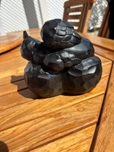 Load image into Gallery viewer, urne chat angel de dos en résine