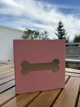 Load image into Gallery viewer, urne funeraire os rose chien avec vue montagne