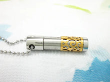 Load image into Gallery viewer, Urne Pendentif Cylindre Or - photo 3