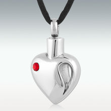 Load image into Gallery viewer, Urn Pendant: Silver heart