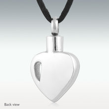 Load image into Gallery viewer, Urn Pendant: Silver heart