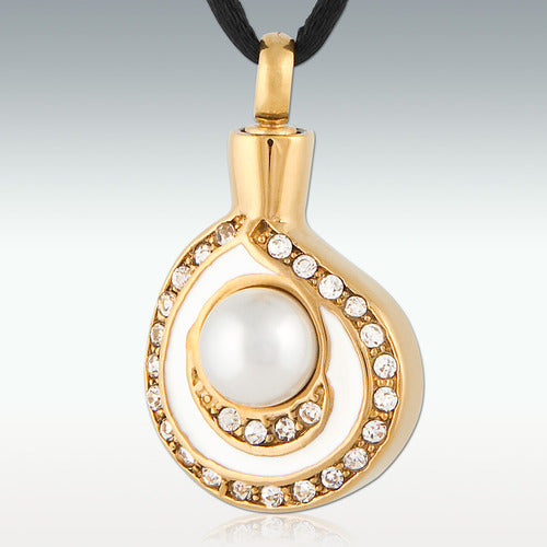 Funeral Jewelery: Golden Pearl