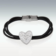 Load image into Gallery viewer, Heart Charm Bracelet - Cinerary Jewelry