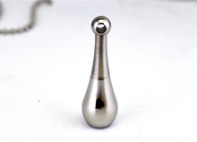 Load image into Gallery viewer, Funeral Jewel Silver Flask