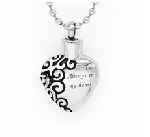 Load image into Gallery viewer, Funerary Heart Pendant Love