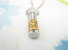 Load image into Gallery viewer, Urn Gold Cylinder Pendant
