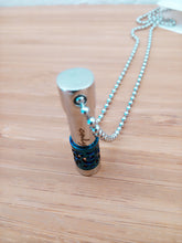 Load image into Gallery viewer, Blue Cylinder Pendant Urn