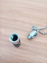 Load image into Gallery viewer, Black Cylinder Pendant Urn