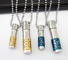 Load image into Gallery viewer, Urn Gold Cylinder Pendant