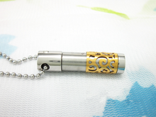 Load image into Gallery viewer, Urn Gold Cylinder Pendant
