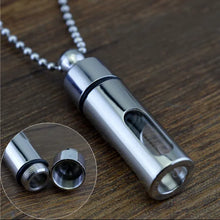 Load image into Gallery viewer, Pendentif Funéraire Transparent Argenté - photo 1
