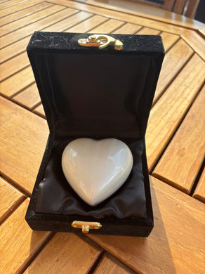 urne ceramique coeur nacré