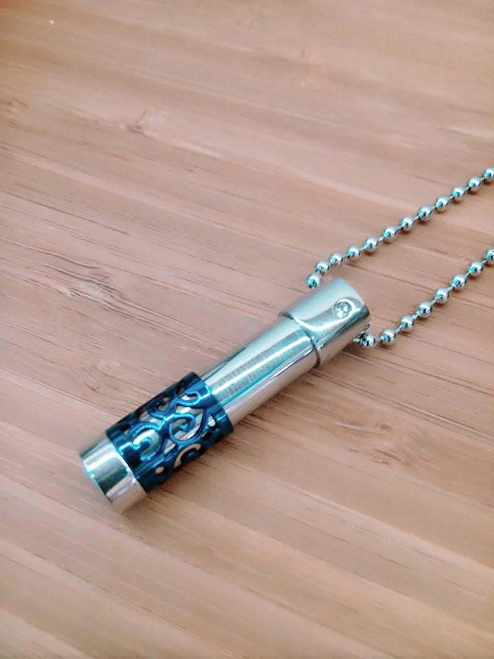 Urne Pendentif Cylindre Bleu - photo 1
