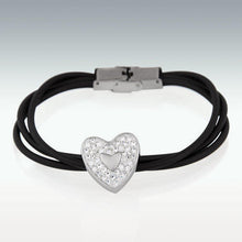 Load image into Gallery viewer, Heart Charm Bracelet - Cinerary Jewelry
