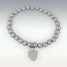 Load image into Gallery viewer, Heart Charm Bracelet - Cinerary Jewelry
