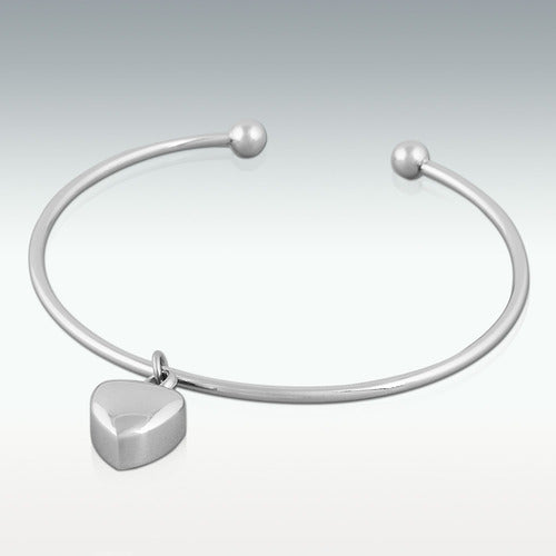 Heart Charm Bracelet - Cinerary Jewelry