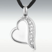 Load image into Gallery viewer, urne coeur blanc
