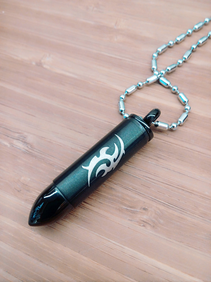 Black Ball Pendant Urn