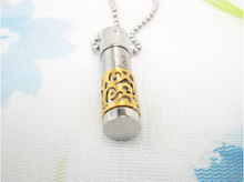 Load image into Gallery viewer, Urn Gold Cylinder Pendant
