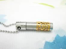 Load image into Gallery viewer, Urn Gold Cylinder Pendant
